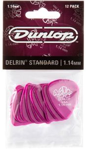 Dunlop Delrin 500 Guitar Picks  Magenta 1.14mm 12 Pack