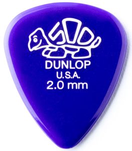 Dunlop Delrin 500 Guitar Picks  Purple 2.0mm 72 Refill Bag