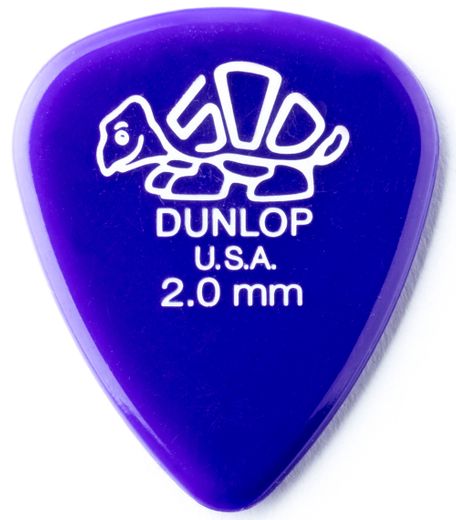 Dunlop Delrin 500 Guitar Picks  Purple 2.0mm 72 Refill Bag