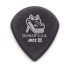 Dunlop Gator Grip Jazz III Guitar Pick 6 Pack