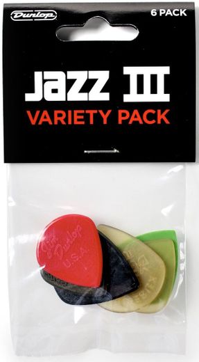 Dunlop Guitar Pick Variety Pack PVP103 Jazz III
