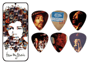 Dunlop Jimi Hendrix Collectors Guitar Picks and Tin