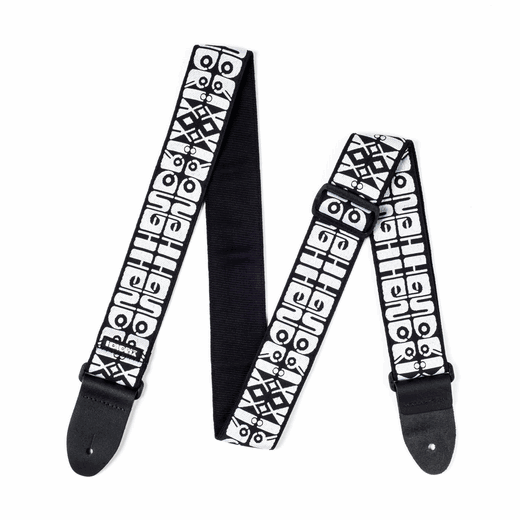 Dunlop Jimi Hendrix Logo B/W Guitar Strap