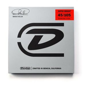 Dunlop Marcus Miller Super Bright Stainless Steel Electric Bass Strings
