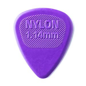 Dunlop Midi Nylon Guitar Picks Refill Bag - 72 Picks 443R1.14 Purple 1.14mm