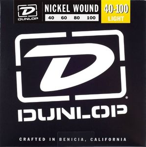 Dunlop Nickel-Plated Steel Electric Bass Strings DBN40100 Light 40-100