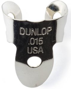 Dunlop Nickel Silver Mini Fingerpicks Tube - 20 Qty 36R.015 Mini .015