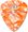 Dunlop Orange Pearl Celluloid Standard Guitar Picks Heavy 72 Refill Bag