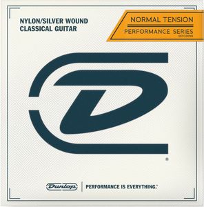 Dunlop Performance Series Crystal/Silver Plated Classical Guitar Strings Normal Tension DCV100NS Tie End