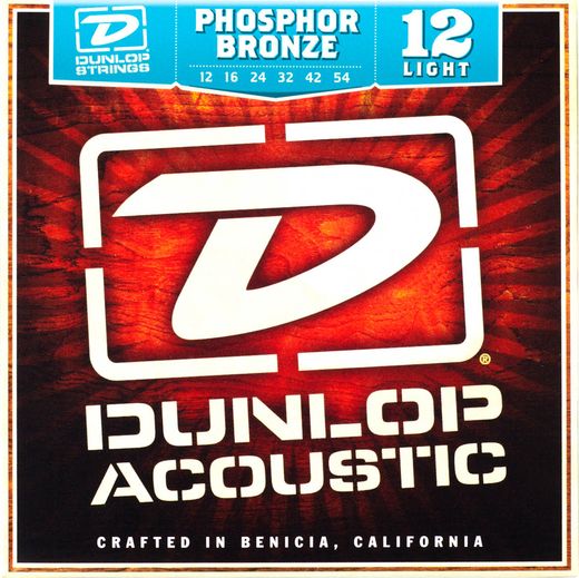 Dunlop Phosphor Bronze Acoustic Guitar Strings DAP1254 Light 12-54