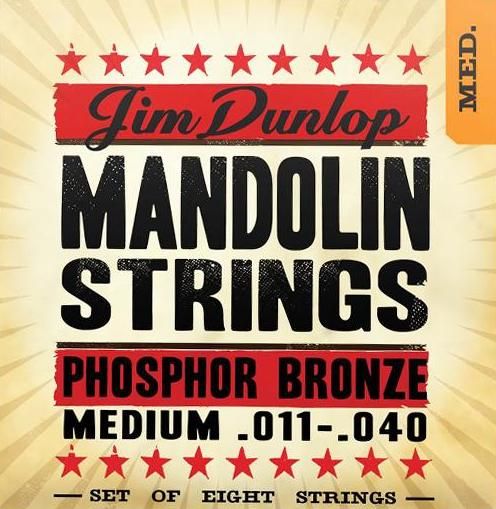 Dunlop Phosphor Bronze Mandolin Strings DMP1140 Medium 11-40