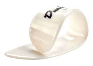 Dunlop Plastic Thumbpicks 12 Pack 9012R White Medium Left