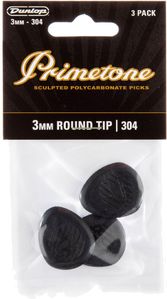 Dunlop Primetone Guitar Picks 477-304 3mm Round Tip 3 Pack