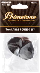 Dunlop Primetone Guitar Picks 477-507 5mm Large Round Tip 3 Pack