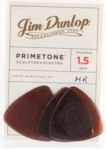 Dunlop Primetone Triangle Sculpted Plectra Guitar Picks with Grip 512 PT Tri Grip 1.5mm 3 Pack