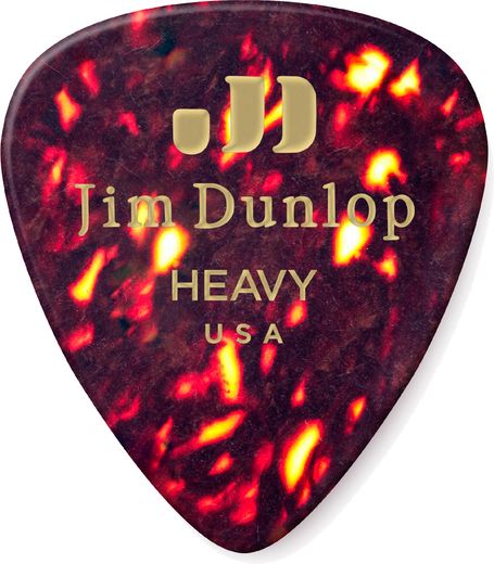 Dunlop Shell Celluloid Standard Guitar Picks Heavy 72 Refill Bag