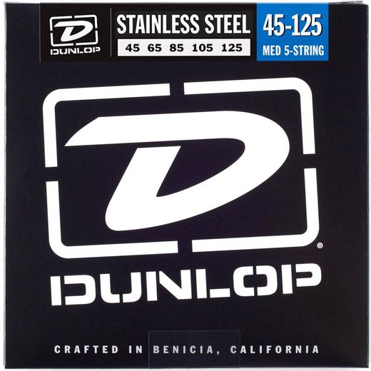 Dunlop Stainless Steel 5-String Electric Bass Strings DBS45125 Medium 45-125