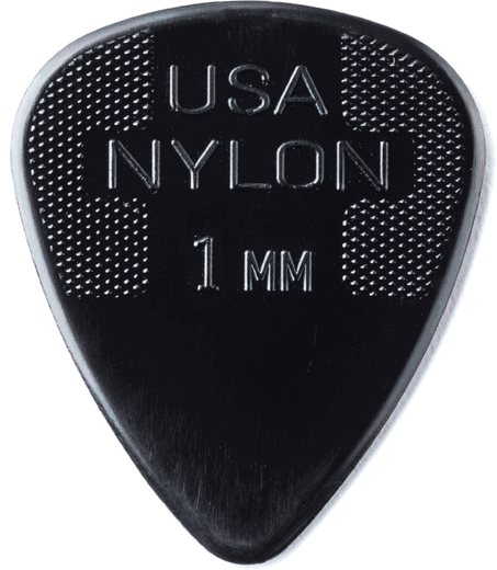 Dunlop Standard Nylon Picks Black 1.0mm 12 Pack