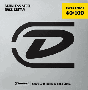 Dunlop Super Bright Stainless Steel Electric Bass Strings DBSBS40100 Light 40-100