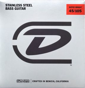 Dunlop Super Bright Stainless Steel Electric Bass Strings DBSBS45105 Medium 45-105