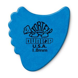 Dunlop Tortex Fin Guitar Picks Refill Bag - 72 Picks 414R1.0 Blue 1.00mm