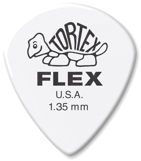 Dunlop Tortex Flex Jazz III Guitar Picks 468 Black 1.35mm 12 Pack