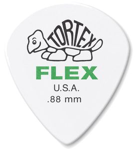 Dunlop Tortex Flex Jazz III Guitar Picks 468 Green .88mm 12 Pack
