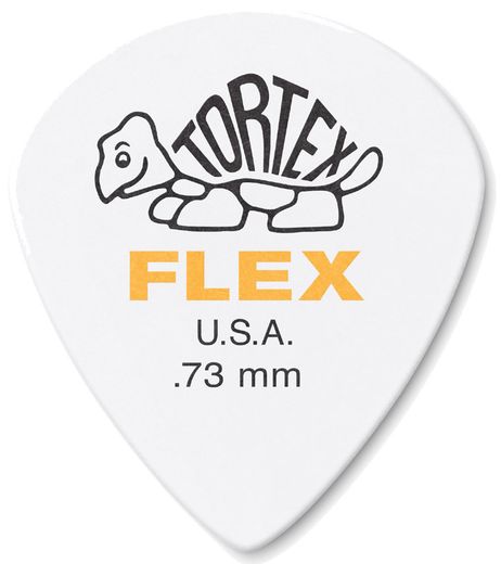Dunlop Tortex Flex Jazz III Guitar Picks 468 Yellow .73mm 72 Refill Bag