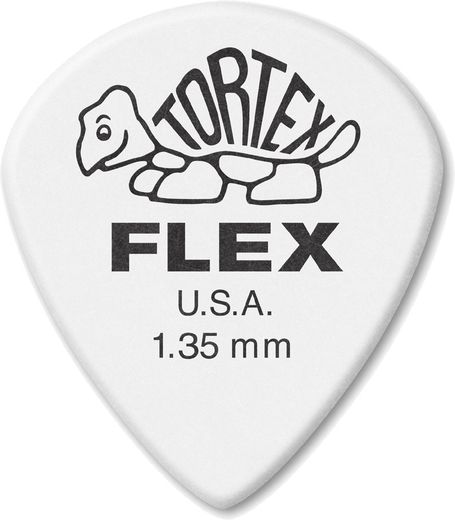 Dunlop Tortex Flex Jazz III XL Guitar Picks 466 Black 1.35mm 72 Refill Bag
