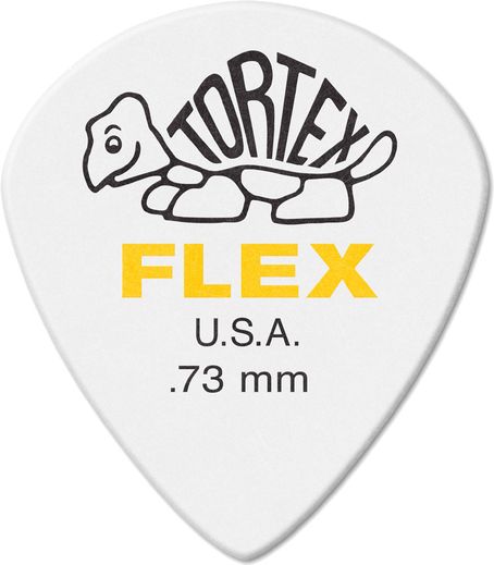 Dunlop Tortex Flex Jazz III XL Guitar Picks 466 Yellow .73mm 12 Pack