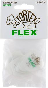 Dunlop Tortex Flex Standard Guitar Picks 428 Green .88mm 12 Pack