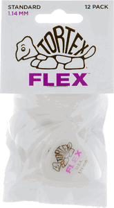 Dunlop Tortex Flex Standard Guitar Picks 428 Purple 1.14mm 12 Pack