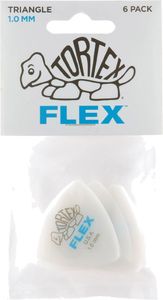 Dunlop Tortex Flex Triangle Guitar Picks 456 Blue 1.00mm 6 Pack
