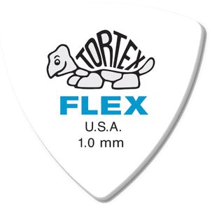 Dunlop Tortex Flex Triangle Guitar Picks 456 Blue 1.00mm 72 Refill Bag