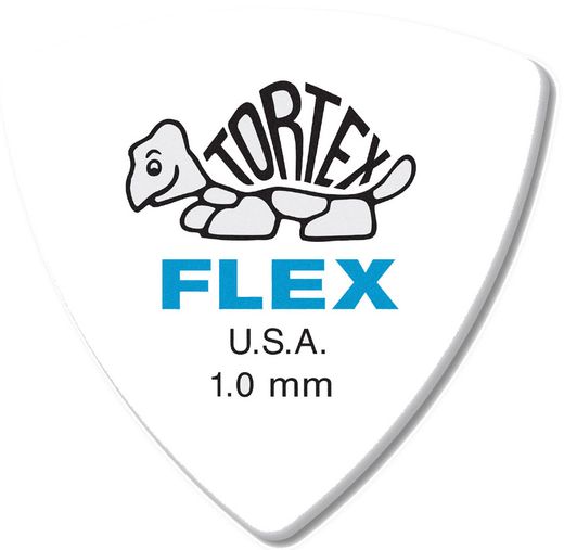 Dunlop Tortex Flex Triangle Guitar Picks 456 Blue 1.00mm 72 Refill Bag