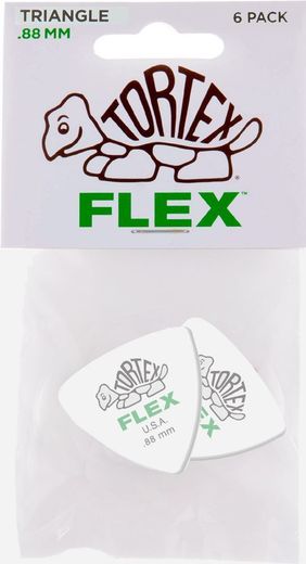 Dunlop Tortex Flex Triangle Guitar Picks 456 Green .88mm 6 Pack