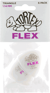 Dunlop Tortex Flex Triangle Guitar Picks 456 Purple 1.14mm 6 Pack