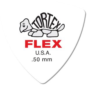 Dunlop Tortex Flex Triangle Guitar Picks 456 Red .50mm 72 Refill Bag