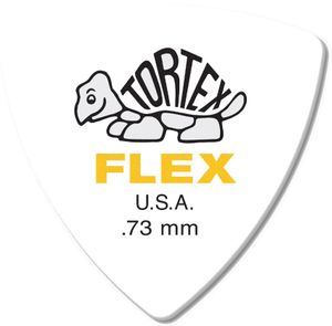 Dunlop Tortex Flex Triangle Guitar Picks 456 Yellow .73mm 72 Refill Bag