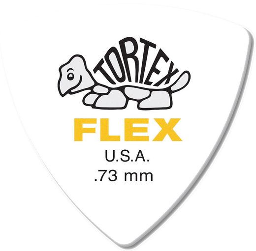 Dunlop Tortex Flex Triangle Guitar Picks 456 Yellow .73mm 72 Refill Bag