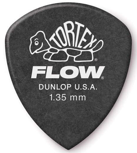 Dunlop Tortex Flow Standard Guitar Picks 558 Black 1.35mm 72 Refill Bag