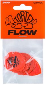 Dunlop Tortex Flow Standard Guitar Picks 558 Orange .60mm 12 Pack