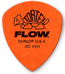 Dunlop Tortex Flow Standard Guitar Picks 558 Orange .60mm 72 Refill Bag