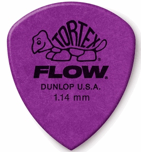 Dunlop Tortex Flow Standard Guitar Picks 558 Purple 1.14mm 72 Refill Bag