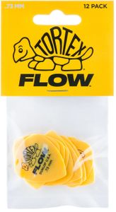 Dunlop Tortex Flow Standard Guitar Picks 558 Yellow .73mm 12 Pack
