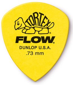 Dunlop Tortex Flow Standard Guitar Picks 558 Yellow .73mm 72 Refill Bag