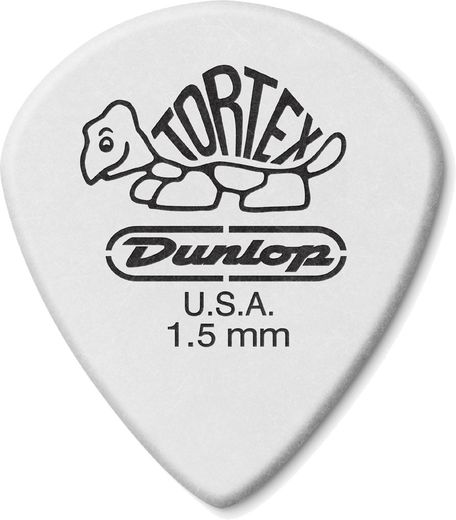 Dunlop Tortex Jazz III White Guitar Picks 478 Tortex Jazz III 1.50mm 72 Refill Bag