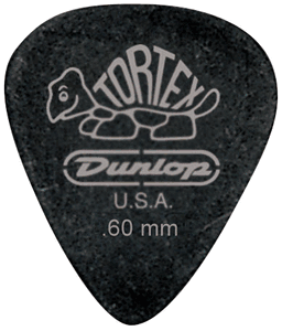 Dunlop Tortex Pitch Black Standard Guitar Picks 488 PB Std .60mm 72 Refill Bag