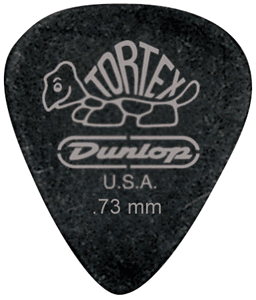 Dunlop Tortex Pitch Black Standard Guitar Picks 488 PB Std .73mm 72 Refill Bag