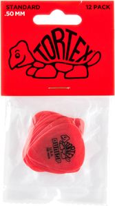 Dunlop Tortex Standard Guitar Picks 418 Red .50mm 12 Pack